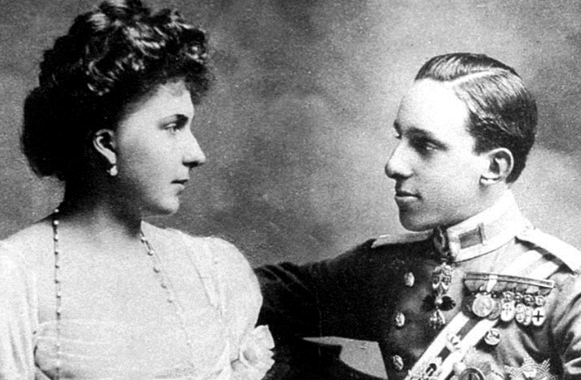 Alfonso XIII y la reina Victoria