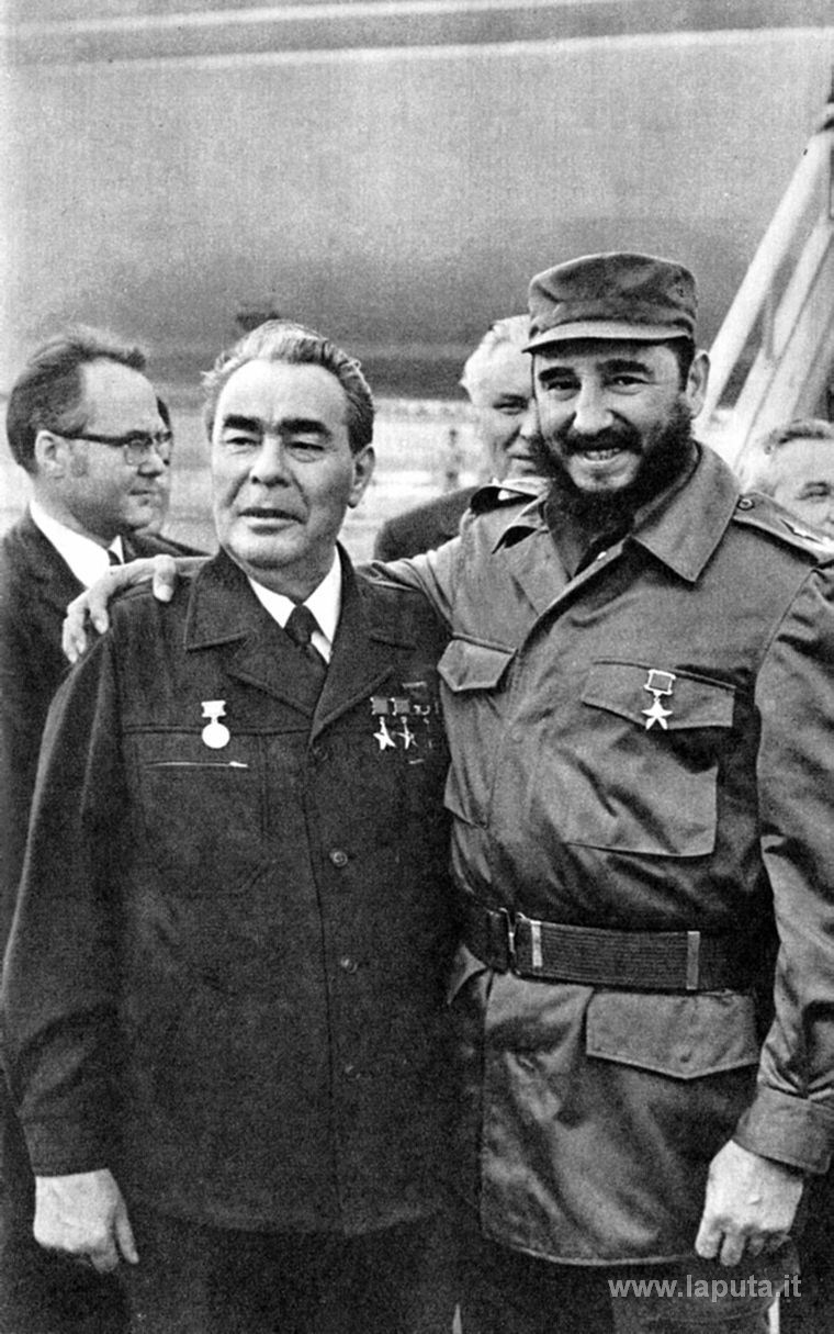 Breznev y Fidel
