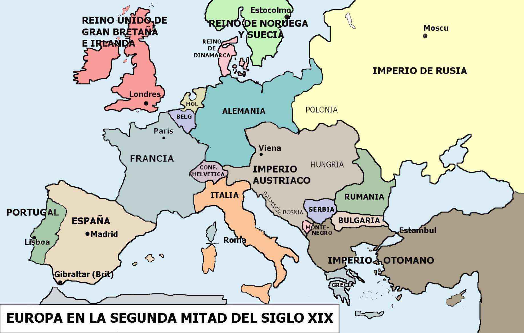 Europa 2 mitad XIX