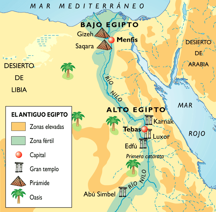 Mapa Antiguo Egipto