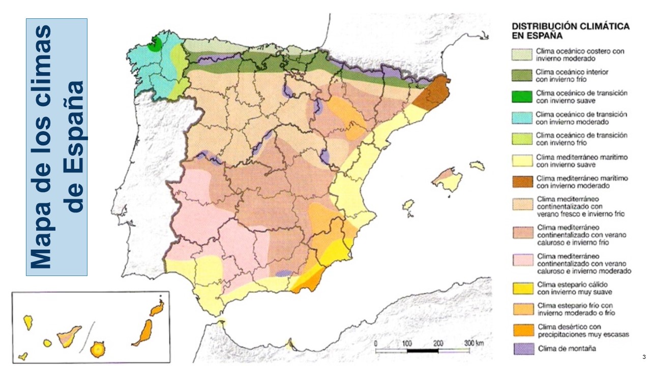 Mapa climas Espaa