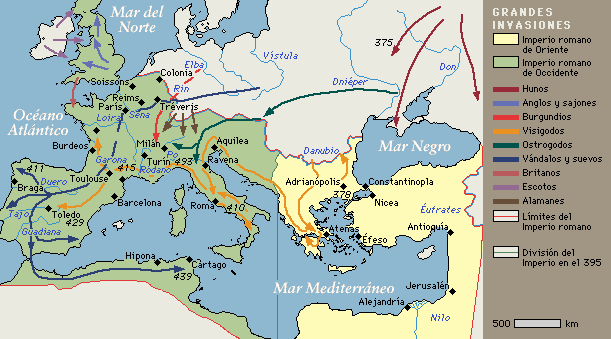 Mapa invasiones brbaras