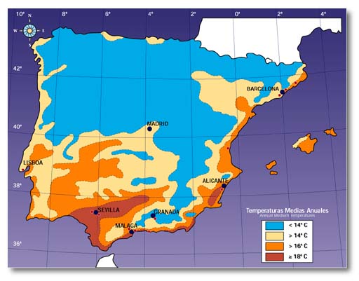 Mapa temperaturas