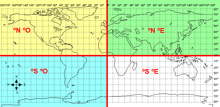 Latitud longitud mundo